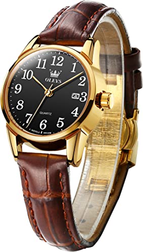 OLEVS Montres-bracelets pour femme Bracelet marron Bracelet OLEVS Montres-bracelets pour femme Bracelet marron Bracelet