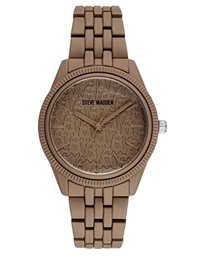 Steve Madden Montre-bracelet caoutchouté pour femme Steve Madden Montre-bracelet caoutchouté pour femme