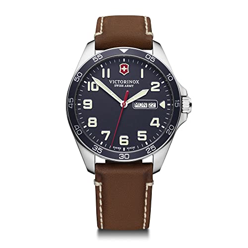 Montre Victorinox Fieldforce avec cadran bleu et Montre Victorinox Fieldforce avec cadran bleu et