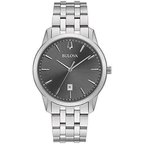 Bulova Montre à quartz classique en acier Bulova Montre à quartz classique en acier