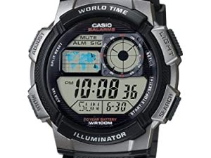 Casio AE1000W-1BVCF Montre de sport numérique argentée