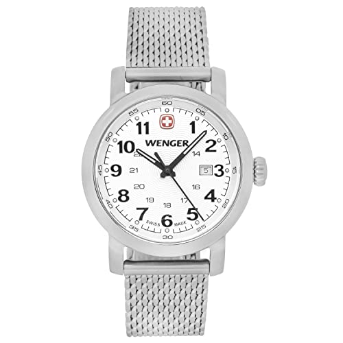 Wenger Urban Classic Quartz Cadran Blanc Mesh Wenger Urban Classic Quartz Cadran Blanc Mesh