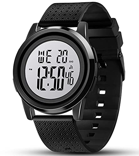 YUINK Montre numérique pour homme Ultra-mince Sports YUINK Montre numérique pour homme Ultra-mince Sports