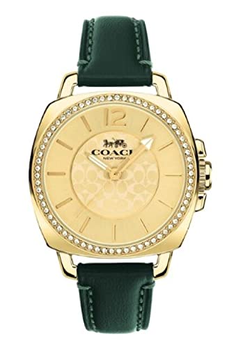 Coach 14503982 Boyfriend cadran doré bracelet en Coach 14503982 Boyfriend cadran doré bracelet en