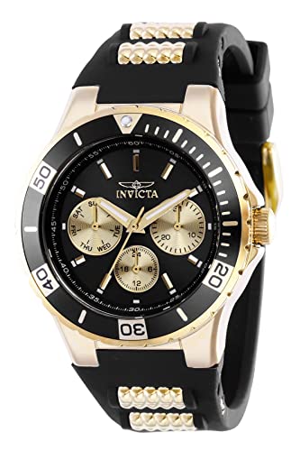 Invicta Aviator Quartz Cadran Noir Montre Femme Invicta Aviator Quartz Cadran Noir Montre Femme