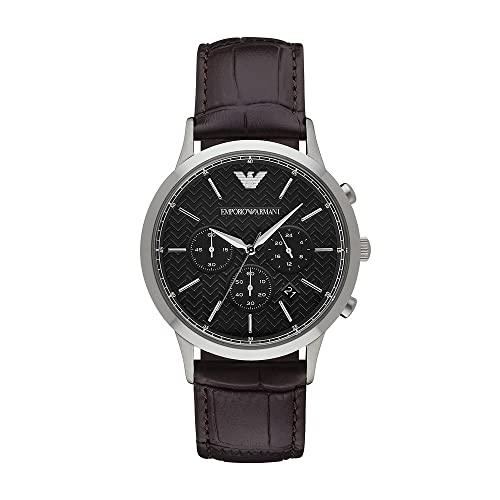 Emporio Armani Montre habillée en acier inoxydable Emporio Armani Montre habillée en acier inoxydable