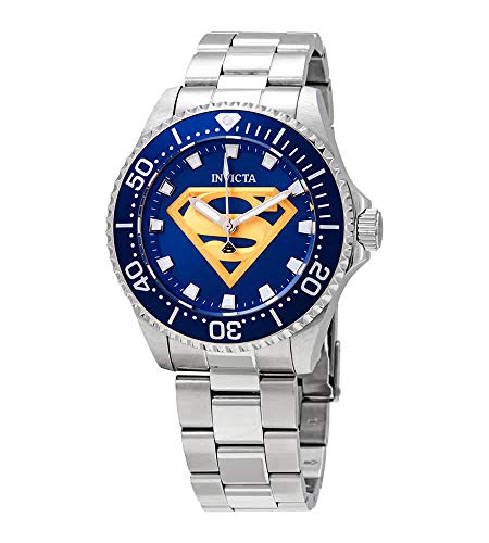 Invicta DC Comics Quartz Cadran Bleu Montre Invicta DC Comics Quartz Cadran Bleu Montre