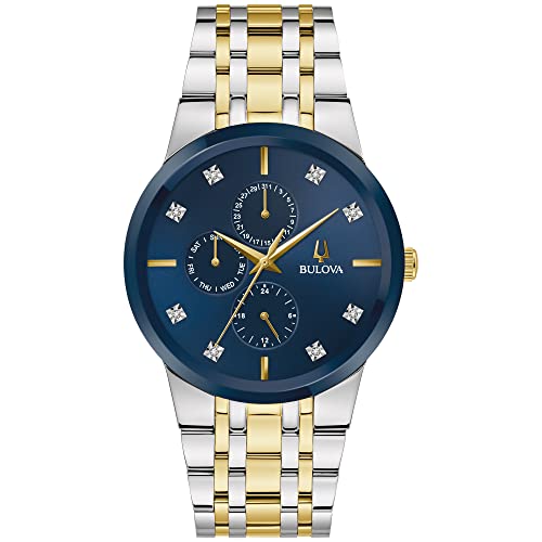 Bulova Montre à quartz multifonction moderne en Bulova Montre à quartz multifonction moderne en