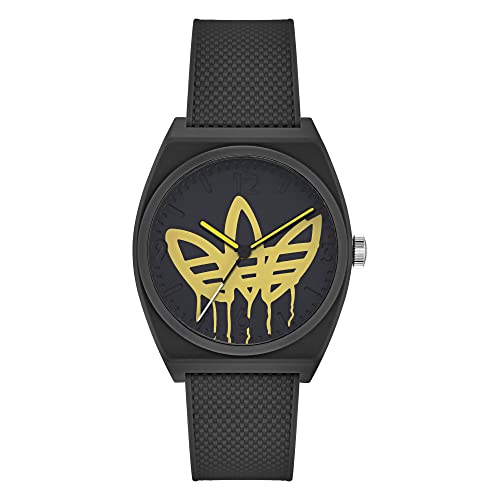 Montre à bracelet en résine noire adidas Montre à bracelet en résine noire adidas