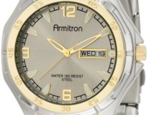 Armitron 204309GYTT Montre habillée à cadran rond