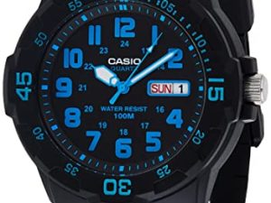 Casio MRW200H-2BV Neo-Display Black Watch avec bracelet