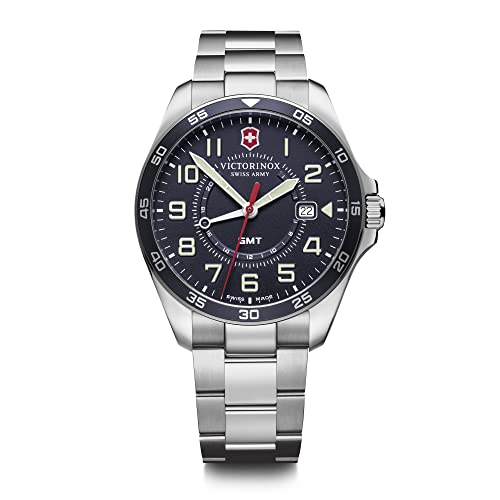 Montre Victorinox FieldForce GMT avec cadran bleu Montre Victorinox FieldForce GMT avec cadran bleu