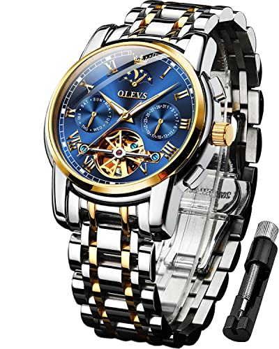 OLEVS Hommes Montres Automatiques Squelette Tourbillon Mécanique OLEVS Hommes Montres Automatiques Squelette Tourbillon Mécanique