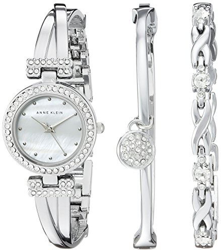 Anne Klein Ensemble montre-bracelet et bracelet accentués Anne Klein Ensemble montre-bracelet et bracelet accentués