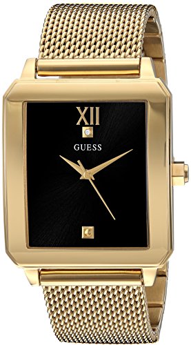 Montre rectangulaire GUESS 35 mm en acier Montre rectangulaire GUESS 35 mm en acier