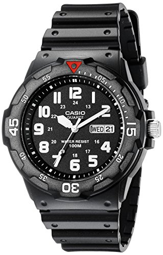Casio EAW-MRW-200H-1BV Montre de plongée en résine Casio EAW-MRW-200H-1BV Montre de plongée en résine