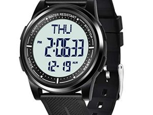 Beeasy Montre numérique étanche avec chronomètre Alarme