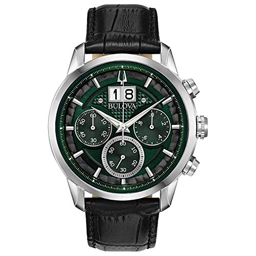 Bulova Montre chronographe classique Sutton Big Date Bulova Montre chronographe classique Sutton Big Date